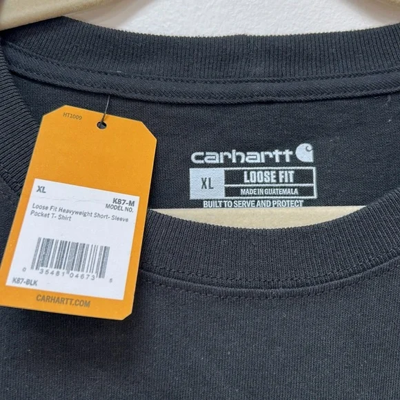 Carhartt Loose Fit Heavyweight Short- Sleeve
Pocket T- Shirt Size XL Black - Picture 2 of 3